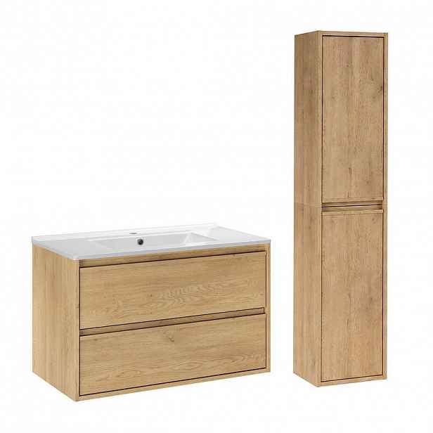 Petits-meubles KOUPELNOVÝ NÁBYTEK 81cm Edmé 2er-Set Dřevo
