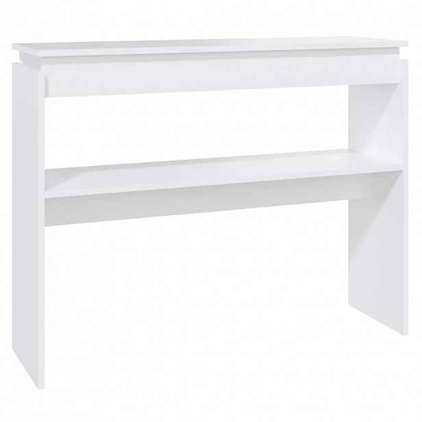 vidaXL Konzolový stolek bílý 102 x 30 x 80 cm kompozitní dřevo