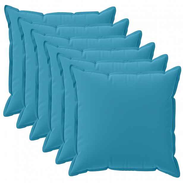 vidaXL Povlak na polštář 6 ks HOUTEN Světle modrá 45 x 45 cm Polyester