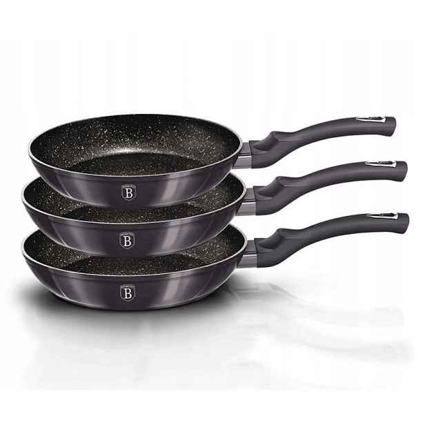 Sada 3 Granitových Pánví Berlinger Haus BH-6903 Carbon Pro