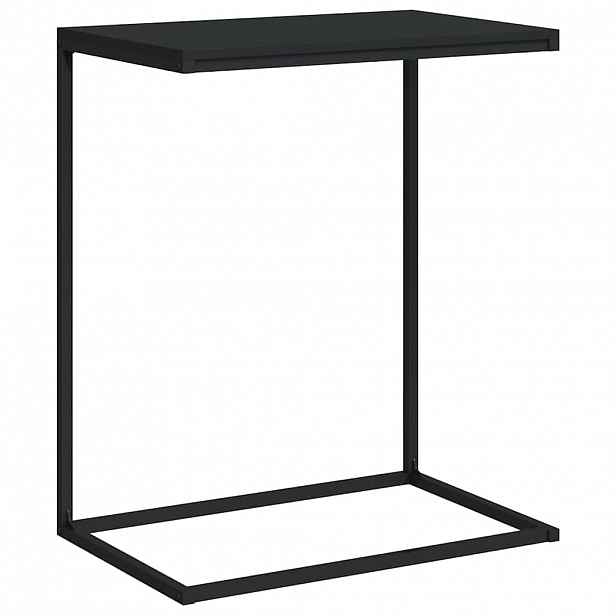 vidaXL Odkládací stolek černý 55 x 35 x 66 cm kompozitní dřevo