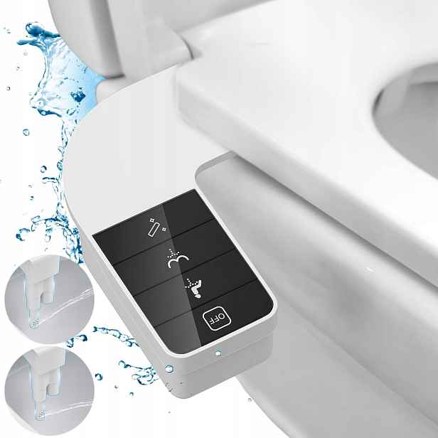 Bidetová Vložka Na Záchod, Nástavec Na Bidet, Sada S Dvojitou Tryskou