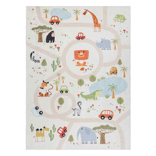 Dětský kusový koberec Bambino 1165 Zoo, 80x150, vícebarevná, dětský pokoj, Dywany Łuszczów