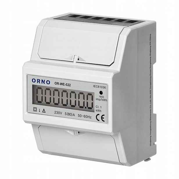 Jednofázový elektroměr Orno OR-WE-522