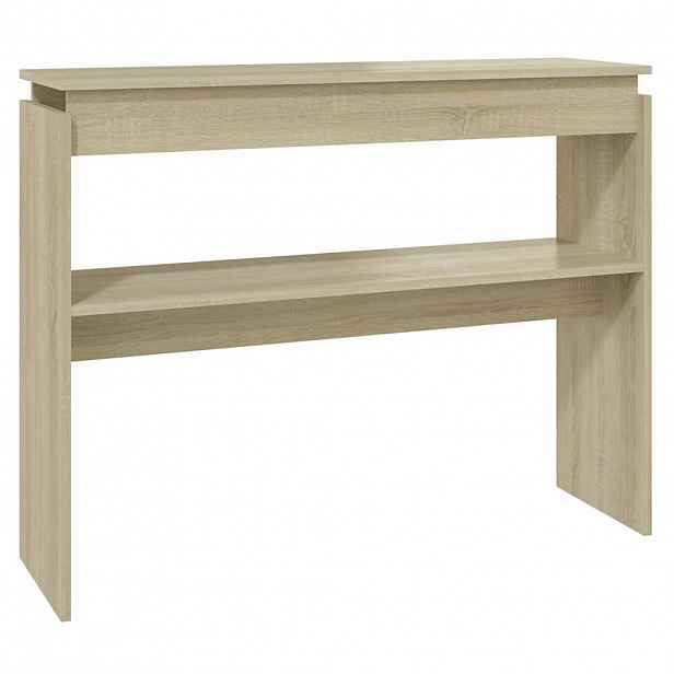 vidaXL Konzolový stolek dub sonoma 102 x 30 x 80 cm kompozitní dřevo