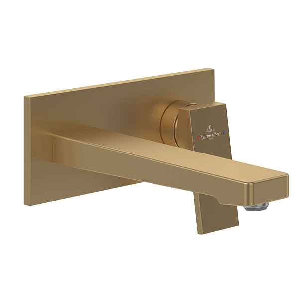 Villeroy & Boch Architectura Square - Umyvadlová baterie pod omítku, kartáčované zlato TVW12500300176