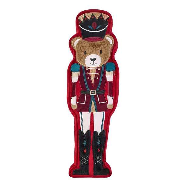 Dekorační polštář s vánočním motivem 20x30 cm Christmas Nutcracker Bear – Catherine Lansfield