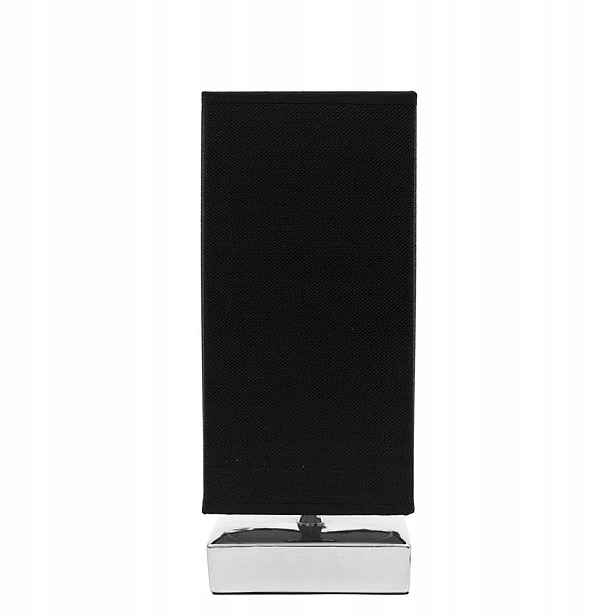 Stolní Lampa Černá Stříbrná 37 cm Glamour 40