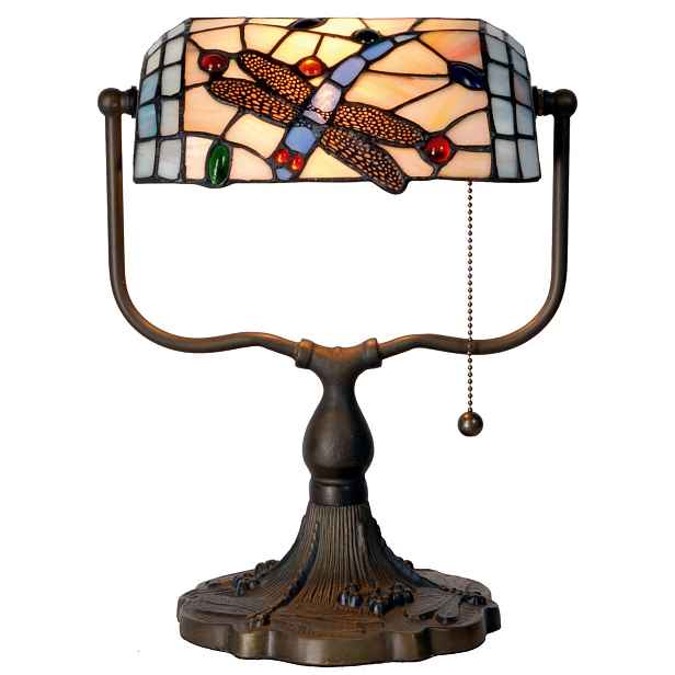 Stolní lampa Tiffany - 27*20*36 cm 1x E27  Clayre & Eef