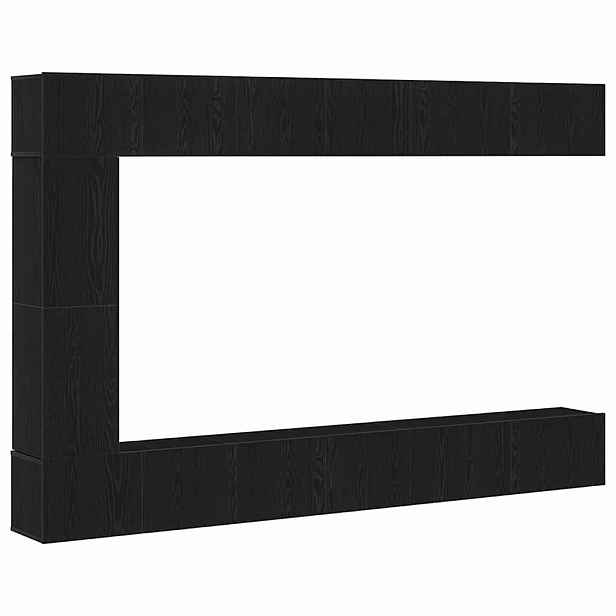 vidaXL TV Cabinet Set 9 ks Černý dub