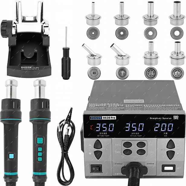 Horkovzdušná Pájecí Stanice Svařovací Stroj Sugon 8630 Pro 1300 W