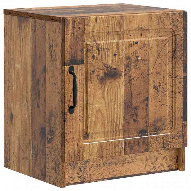 vidaXL Noční skříňka Staré dřevo 43 x 34,5 x 47 cm Kompozitní dřevo