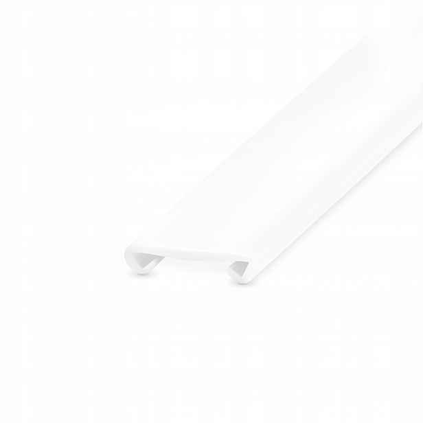 Zábradlová lišta Madlo Držák Pvc 40x8 mm Bílá 5 m