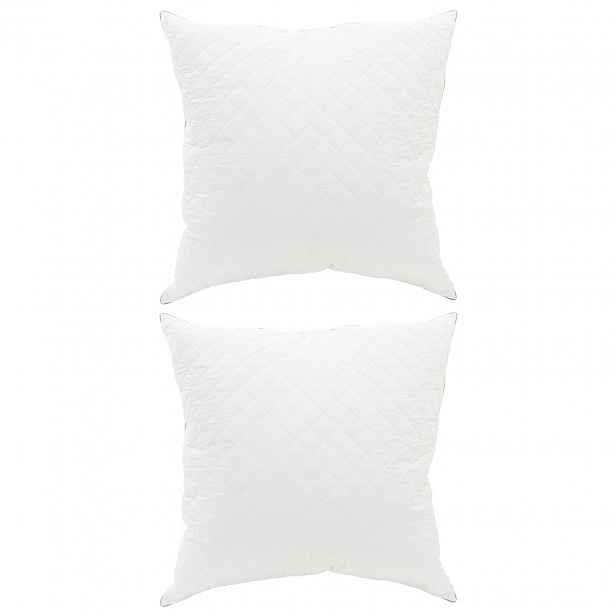 vidaXL Polštář FULDA 2 ks 50 x 50 cm 100% husí peří a peří Bílá