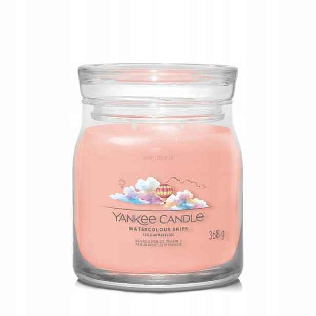 Watercolour Skies – Yankee Candle střední svíčka