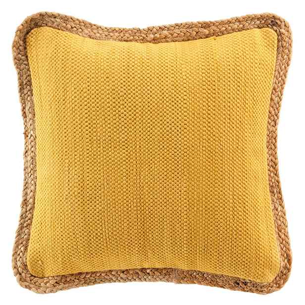 Dekorační polštář s příměsí juty 45x45 cm Akina – douceur d'intérieur