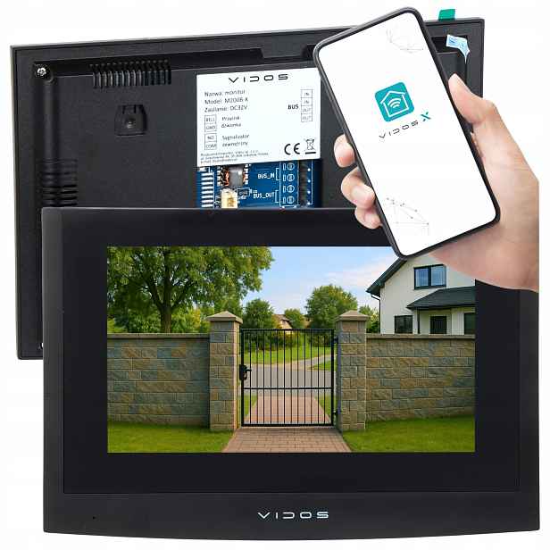 Dotykový monitor videotelefonu pro digitální dvouvodičový systém Vidos 2IP M200B-X WiFi