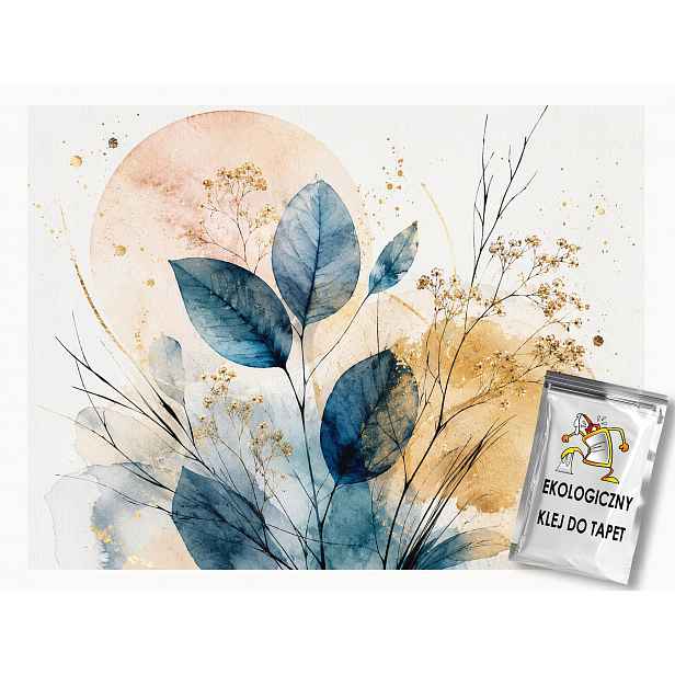 Fototapeta Flizelina Akvarel Listy Gipsovka Modern Boho 254x184 130g
