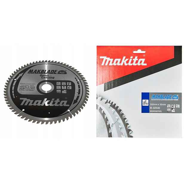 Makita B-32530 Řezací Kotouč Makblade Plus Na Dřevo 260x30 mm 70Z x2,3 mm