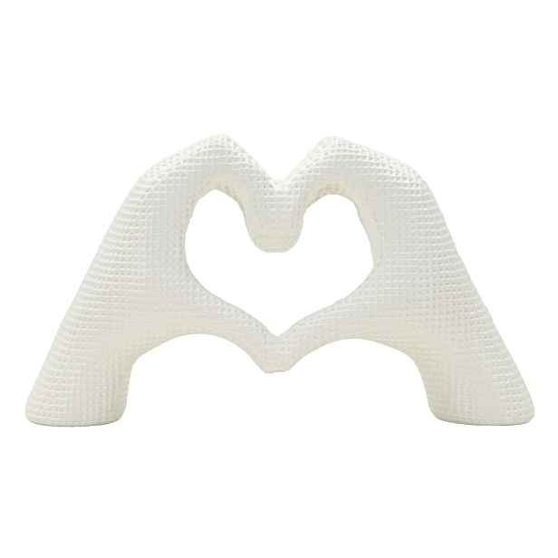 Mauro Ferretti Dekorace Hands Lover 25 cm bílá