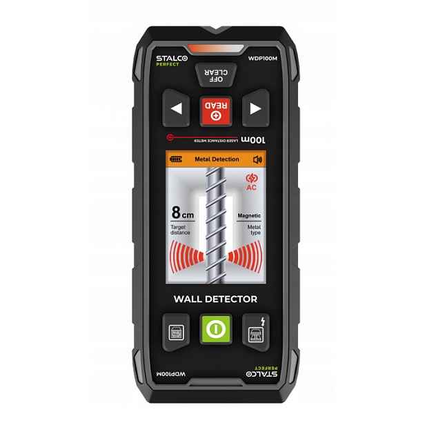 Multifunkční nástěnný detektor WDP100M 100 m Stalco Perfect S058198001