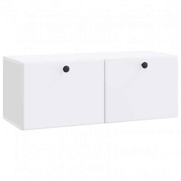 vidaXL Nástěnná TV skříň 78,5 x 31 x 30 cm Bílá Kompozitní dřevo