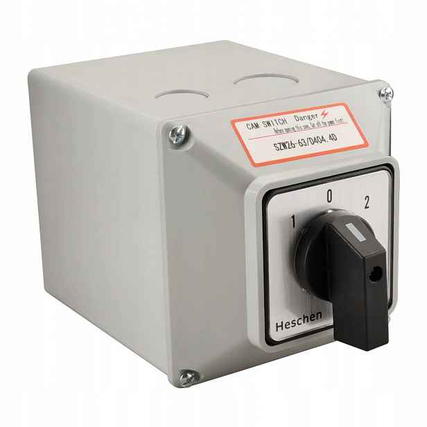 Univerzální otočný přepínač SZW26-63/D404.4D 660V 63A On-off-on