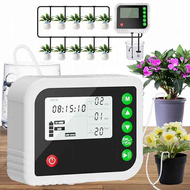 Automatický Zavlažovací Systém Pro Rostliny V Květináčích S Časovačem LCD