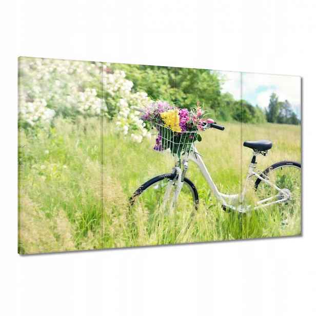 Obrazy 120x80 Damka s květinami