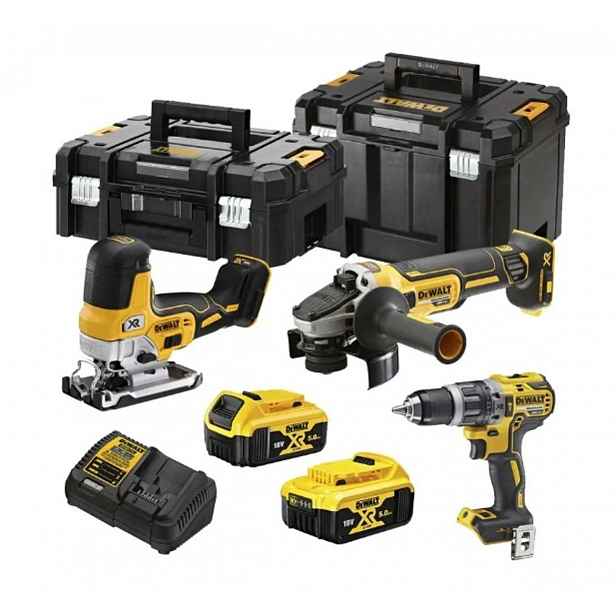 DeWALT - 8dílná sada AKU nářadí, baterií a nabíječky DCK329P2T