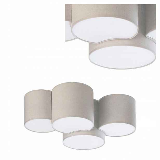 Stropní lampa Stropní Svítidlo Lustr Mona Šedá 4xE27 15W Moderní Tk Lighting