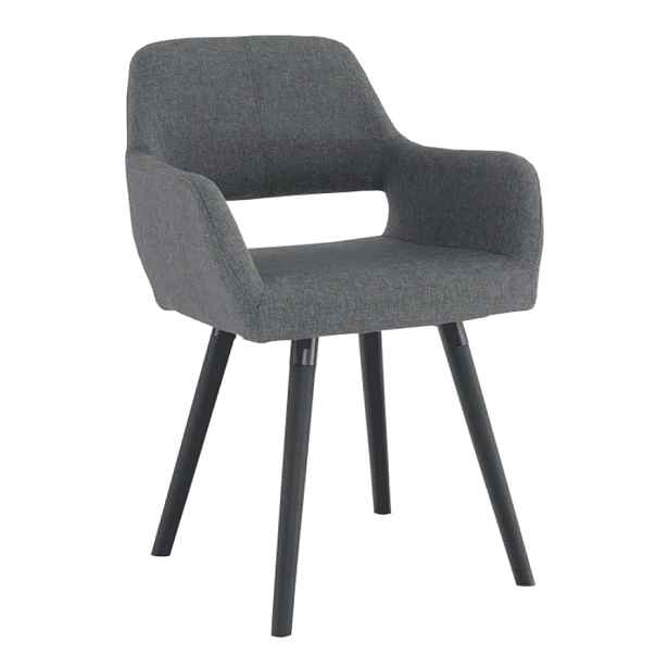 Tempo Kondela Designové křeslo GODRIC - tmavě šedá / černá