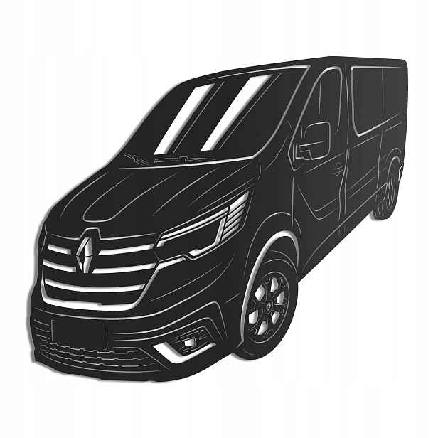Dřevěný 3D obraz Renault Trafic Minibus Nástěnný Dárek XL