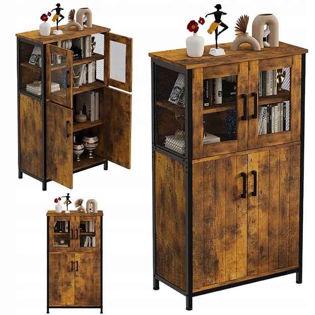 Rustikální Komoda, Retro Vintage Loft Do Jídelny Obývacího Pokoje, Kuchyňská Komoda