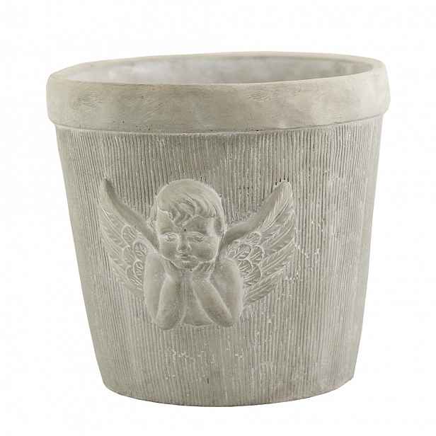 Donica Angel betonová šedá, průměr 22 cm