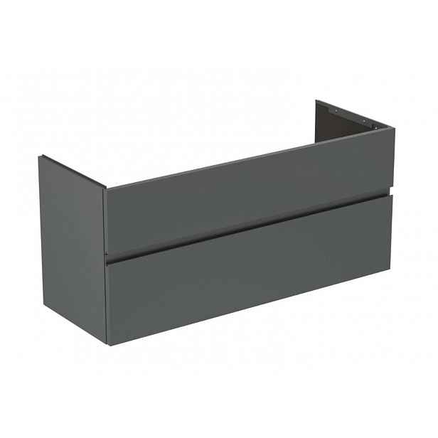 Ideal Standard Finesse - Umyvadlová skříňka, 120x44x55 cm, 2 zásuvky, matný antracit E3385Y2