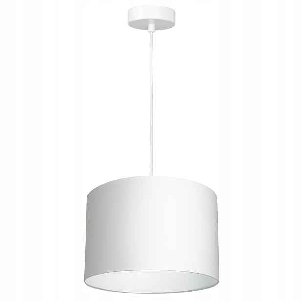 Luminex Závěsná lampa Arden Ø25 cm, bílá, stínidlo, E27 15 W