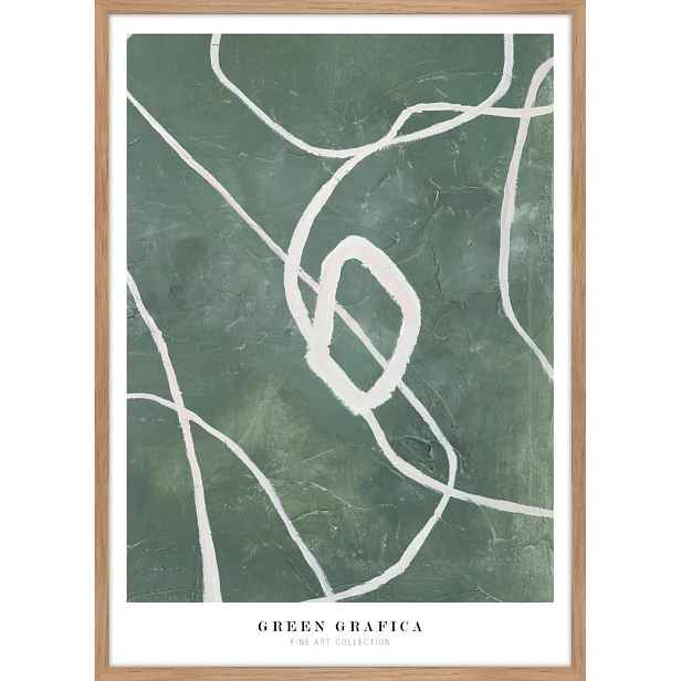 Obraz 52x72 cm Green Grafica   – Malerifabrikken