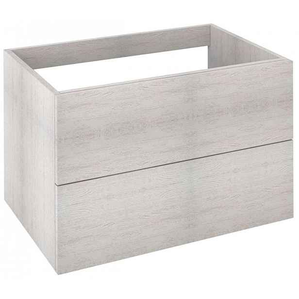 Sapho Treos - Umyvadlová skříňka 75x53x51 cm, 2x zásuvka, dub Polar TS075-1010