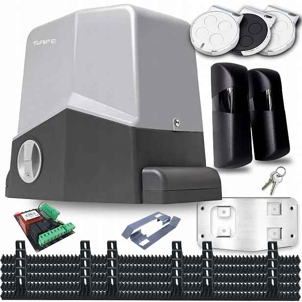 Set Pohon Pro Posuvnou Bránu 1000 5x ozubené lišty 3x Ovladač Automat Safe