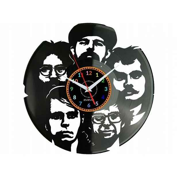 Rock Band Dárek Originální dekorace do domu Hodiny z vinylové desky
