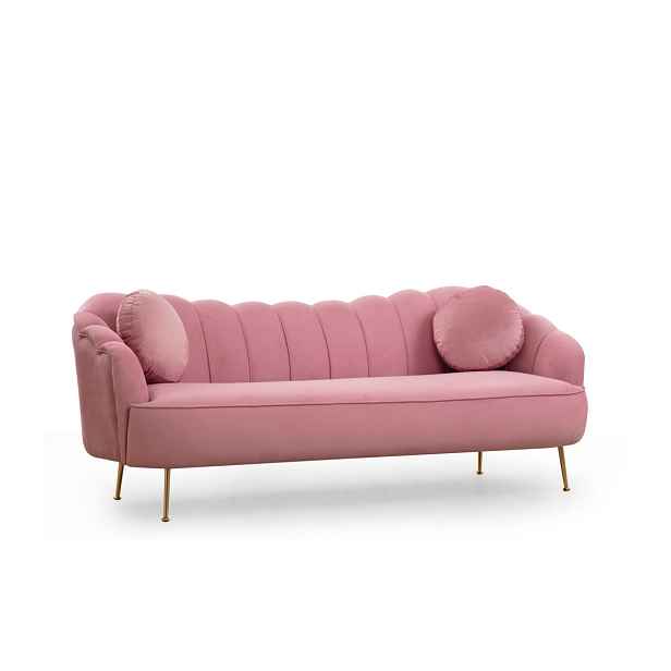 Hanah Home Třímístná pohovka Istiridye II 215 cm růžová
