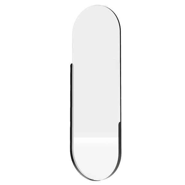 Hector Nástěnné zrcadlo s LED osvětlením Brio 40x105 cm černé