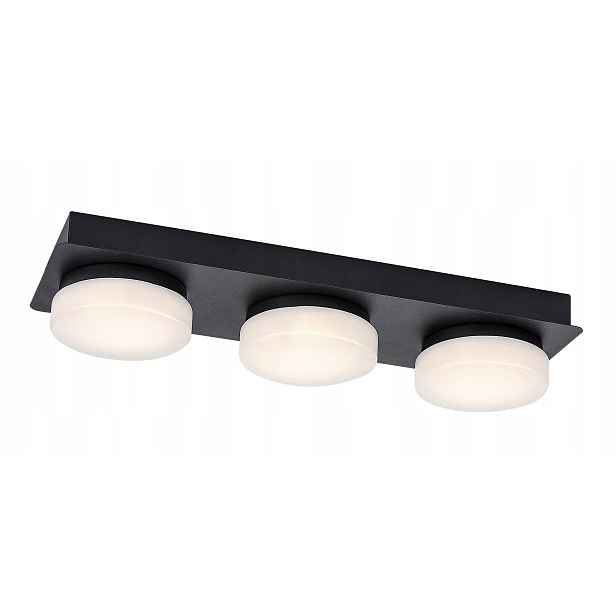 Led nástěnné a stropní svítidlo 18W černé matné Attichus Rabalux
