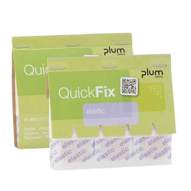 Plum Safety Plum QuickFix Elastic, 45 náplastí, elastické