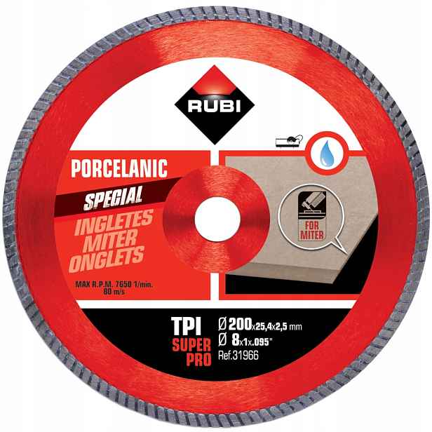 Rubi Diamantový kotouč Tpi 200 Superpro 31966