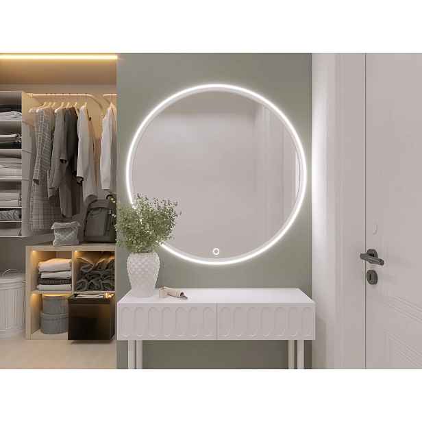 Zrcadlo ONYX s LED osvětlením - bílé