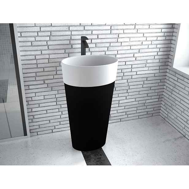 BESCO Olsen Spa  UNIQA KEUNIVSBW - Volně stojící umyvadlo UNIQA Black&White