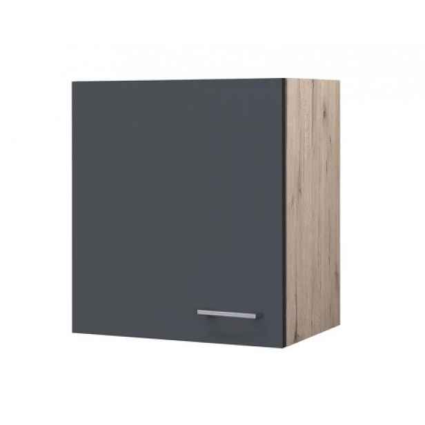 Horní kuchyňská skříňka Tiago H50, dub san remo/šedá, šířka 50 cm