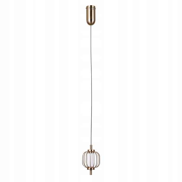 Italux Závěsná lampa Pedro Zlatá Led 4W Moderní Minimalistická
